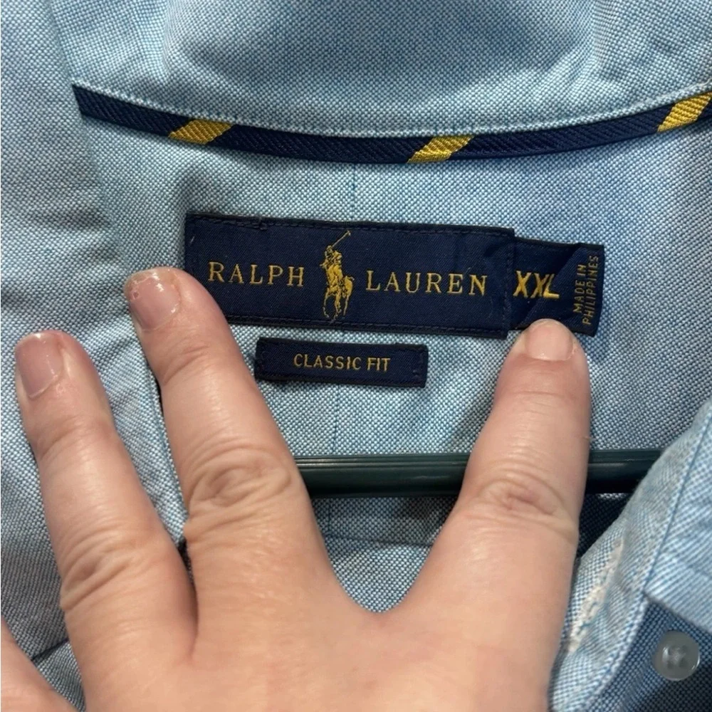 Polo by Ralph Lauren Men’s Light Blue Casual Shirt Size XXL